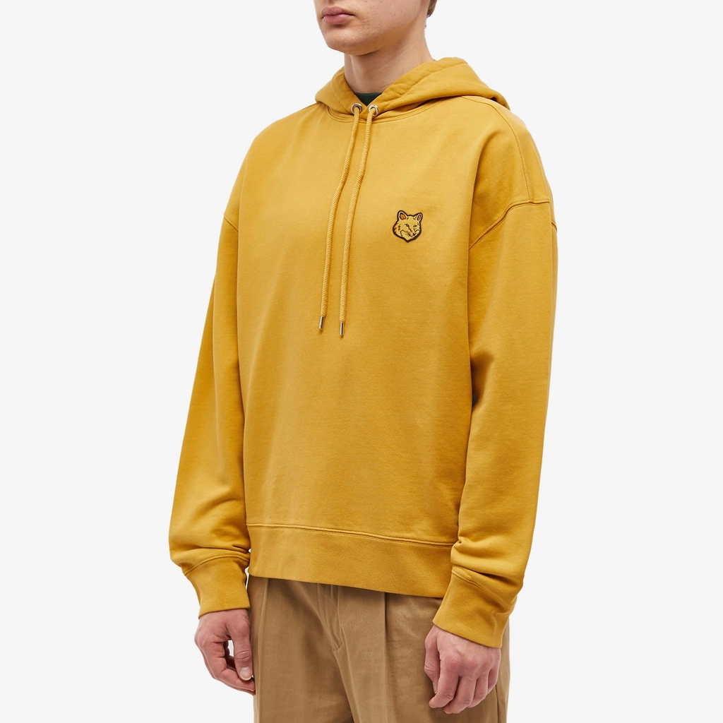 Maison Kitsune Tonal Fox Head Patch Oversize Hoodie Trench